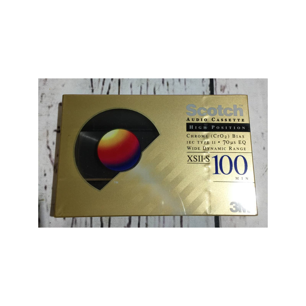 Scotch XSII-S 100 Min Cassette Tape IEC Type II Audio Tapes New-Sealed